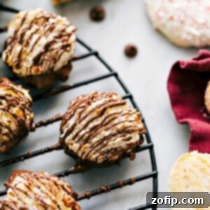 Easy Coconut Macaroons, some dipped in chocolate and drizzled.