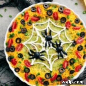 Spooky Starters 2 Spiderweb 7-Layer Dip