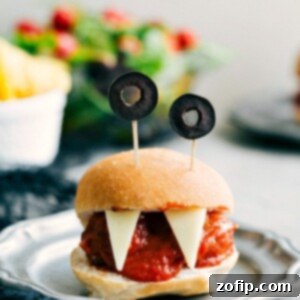 Spooky Starters 5 Monster Meatball Sliders