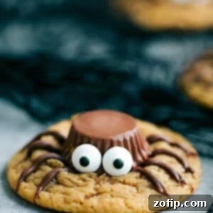 Peanut Butter Spider Cookies