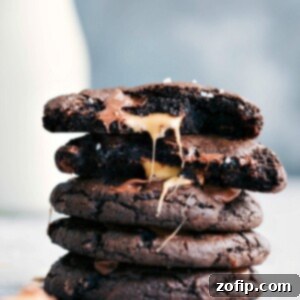 Decadent Chocolate Caramel Cookies 3 Delicious Chocolate Caramel Cookies ready to eat