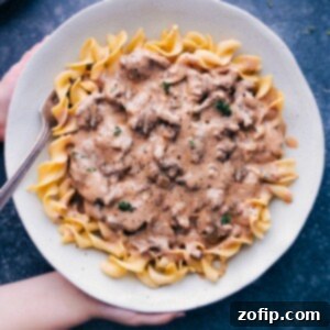 Instant Pot Beef Stroganoff