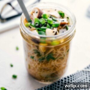 Creative Instant Noodle Transformations 3 Vegetarian Edamame & Mushroom Noodle Jar