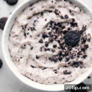 Oreo Fluff in a bowl.