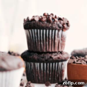 The ultimate bakery-style chocolate muffin, rich, moist, and perfect for any occasion.