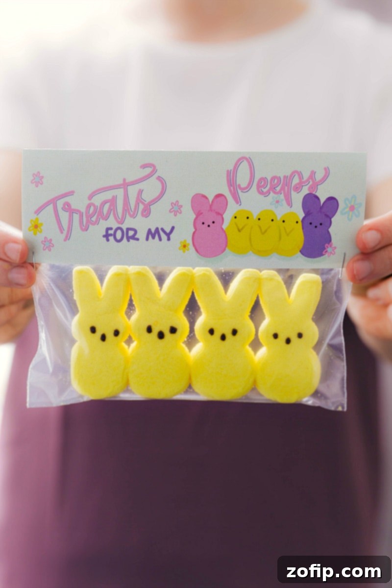 Easter Treats for My Peeps Bag Toppers Treats for my peeps bag topper