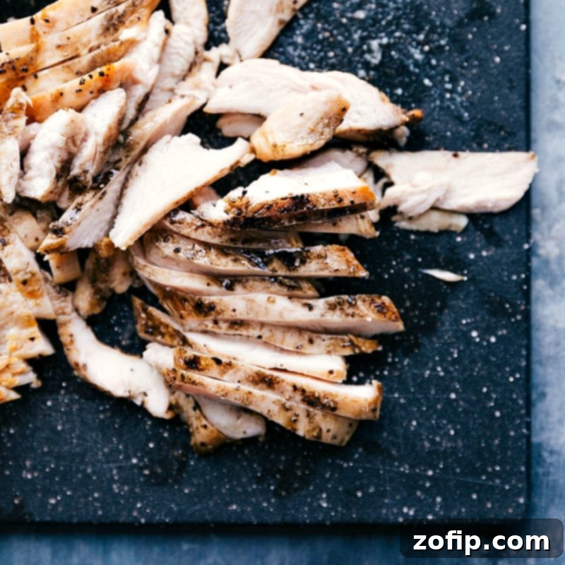 Tender, cooked chicken pieces beautifully shredded, ready to be tossed with the delicious apricot sauce.