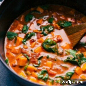 A top-down view of a serving of sweet potato curry with basmati rice, garnished with fresh cilantro and a lime wedge, highlighting its vibrant colors and inviting presentation.
