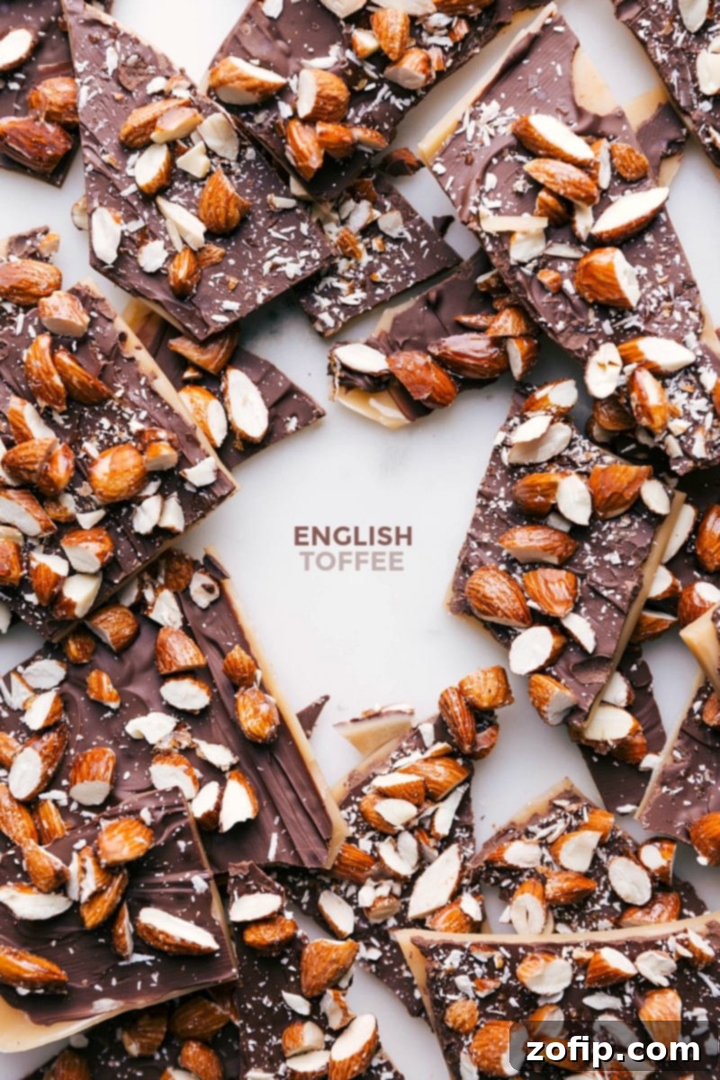 Scrumptious Homemade Toffee - Perfect for Satisfying Your Sweet Tooth Irresistible homemade toffee recipe on a plate, tempting and ready to indulge in.