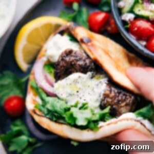 Finished Greek Meatballs (Keftedes)