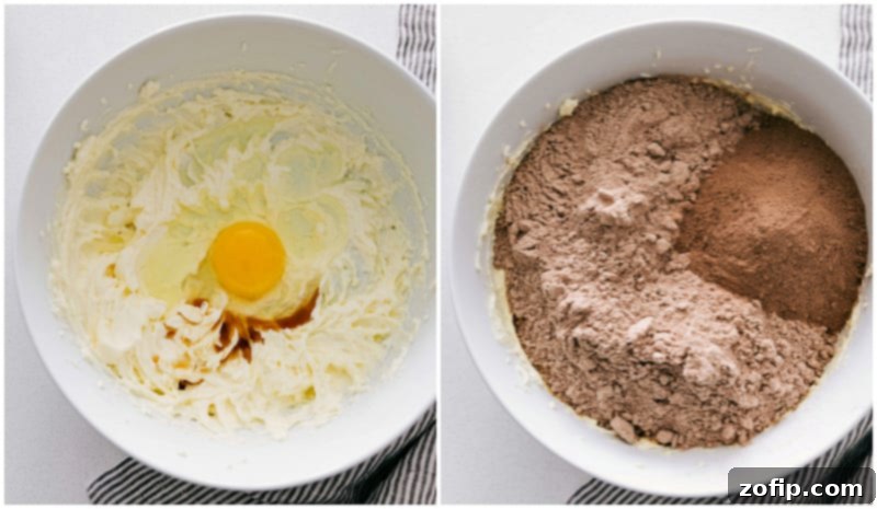 Easy and delicious Mint Chocolate Chip Cookies are bursting with flavor and so simple to make! Mint Chocolate Chip Cookies dough with mint pieces folded in