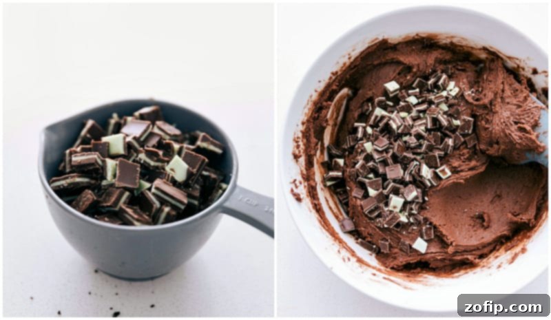 Easy and delicious Mint Chocolate Chip Cookies are bursting with flavor and so simple to make! Adding chopped Andes mints to cookie dough