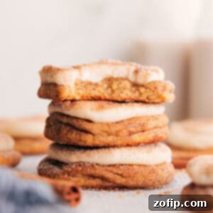 Cinnamon Swirl Cookie Magic 3 Cinnamon Roll Cookies, soft and chewy with cream cheese frosting.