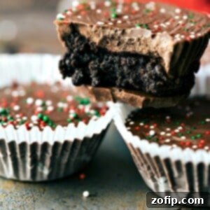 No-Bake Thin Mint Oreo Cups, perfect for holidays