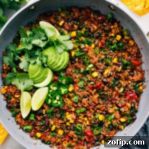 Easy One Pan Taco Dinner 3 The Best Taco Skillet Recipe, a simple and satisfying one-pan meal.