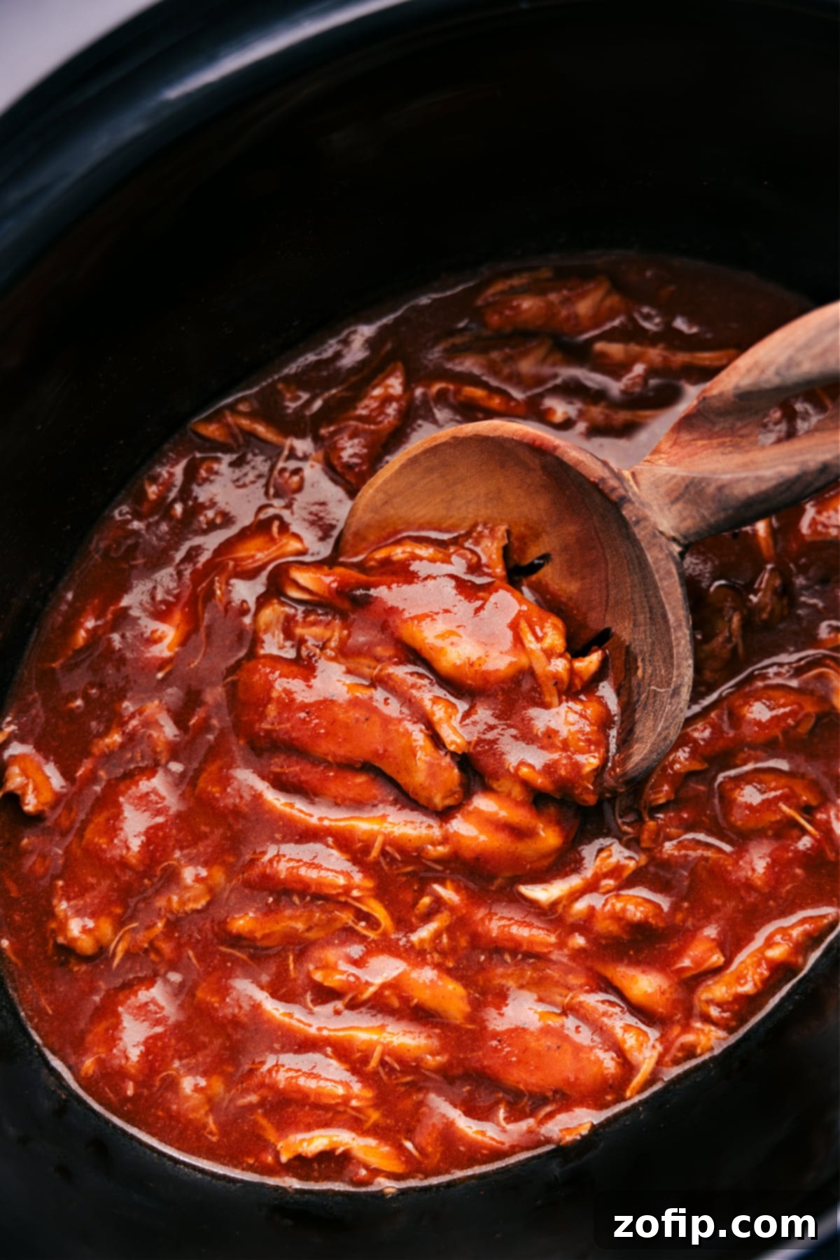 Enjoy saucy Crockpot BBQ Chicken, fresh out of the slow cooker!