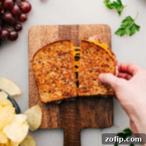 Golden Ham and Cheese Treat 8 Grilled Ham and Cheese Sandwich