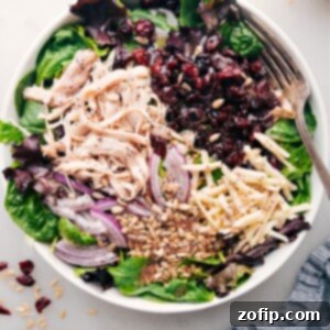 Zesty Cranberry Turkey Salad 2 Giant Turkey Cranberry Salad freshly dressed ready to be enjoyed.
