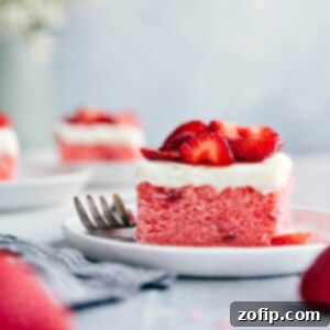 Velvet Strawberry Delight 2 A smaller image of the delicious Strawberries and Cream Cake for the recipe card.