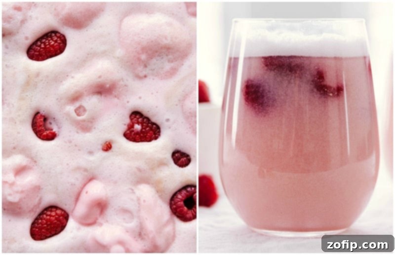 Sparkling Sherbet Punch 5 An up-close and inviting shot of a glass of easy Sherbet Punch, highlighting its creamy and bubbly texture.