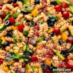 Homemade Pasta Salad 3 Pasta Salad in a bowl ready to be enjoyed.