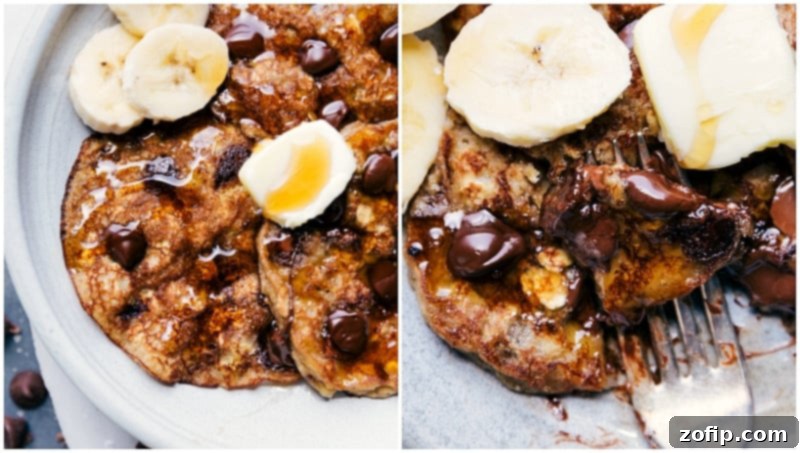 The Best Gluten-Free Banana Pancakes Ready to Be Devoured Bites of this breakfast coming out ready to be enjoyed.