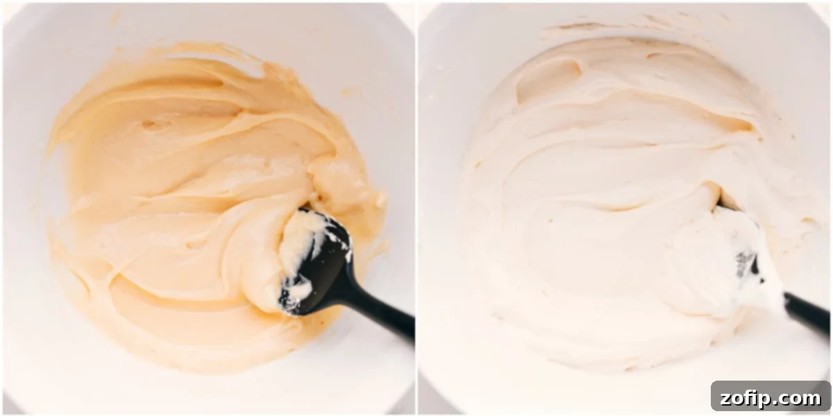 How To Make This Cheesecake Dip Mixing Cheesecake Dip Ingredients