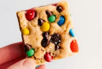M&M Cookie Bar Delight