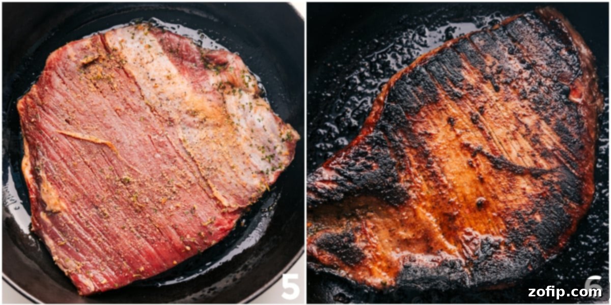 Broiling the London Broil Steak