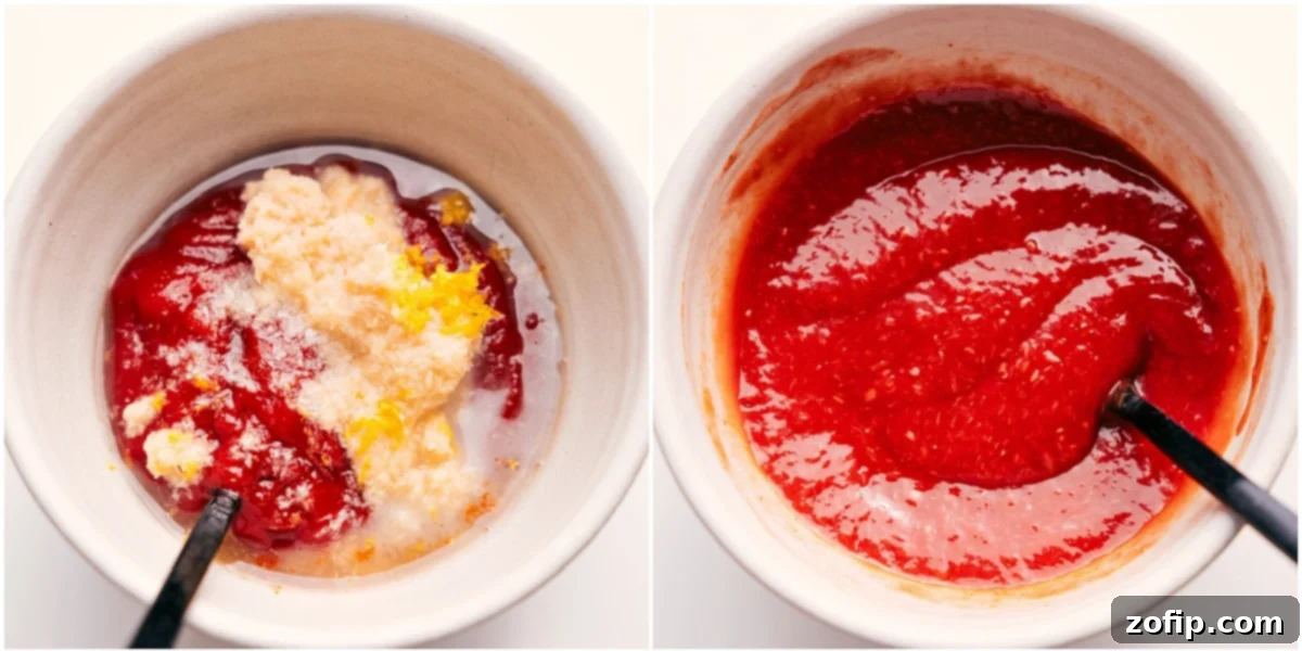 Mixing Cocktail Sauce Ingredients