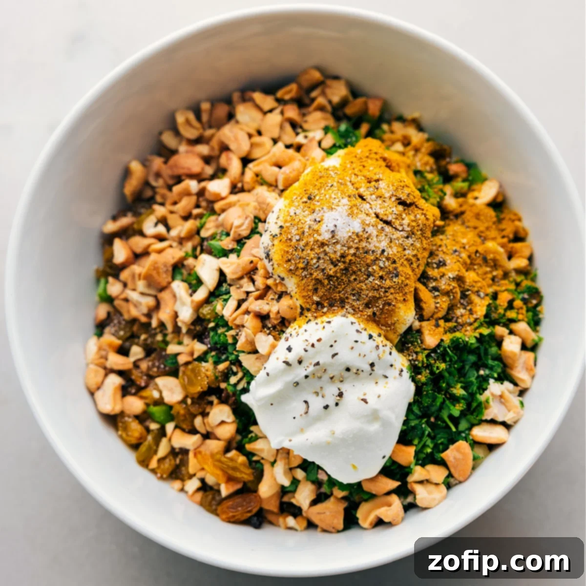 Curry Chicken Salad ready to mix