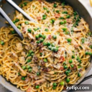 Finished Chicken Carbonara