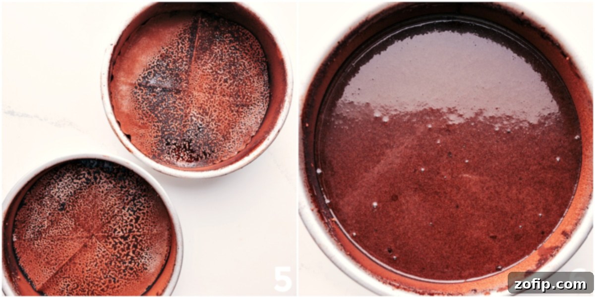 Preparing Chocolate Cake Pans