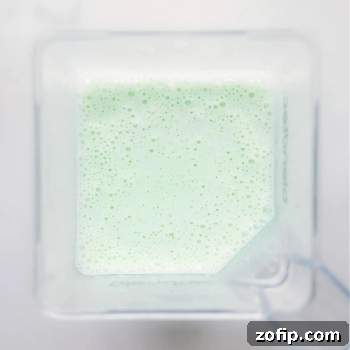 Shamrock Shake blended and ready to serve.